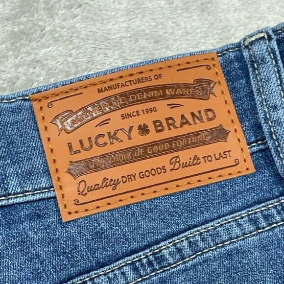 Lucky Brand 223 Straight Jeans Mens 34x29 Light Blue Stretch Denim a0196 - Picture 7 of 11